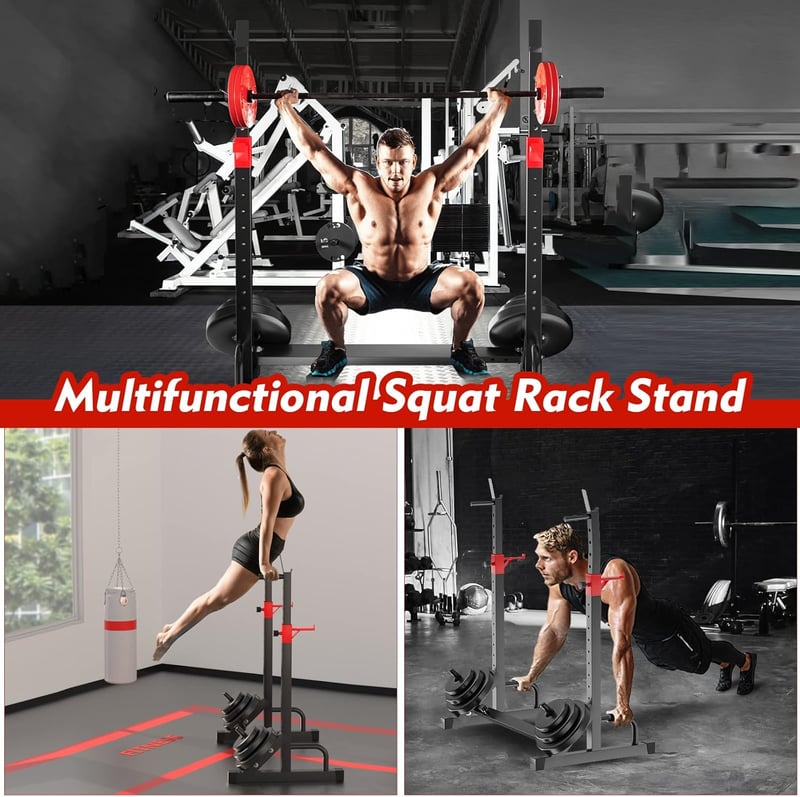 FONBEAR Állítható Squat Stand 250kg Súlyemelő Pad Edzőpad Otthoni Edzőterem