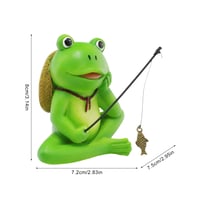 Záhradná dekorácia FONDUO Frosch – Žaba na hranu kvetináča – Vonkajšia dekorácia odolná voči poveternostným vplyvom na balkón, do záhrady, na Veľkú noc – 8x5x21 cm, verzia F 2