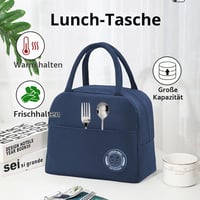 FONHREW Termotaška 6L Čierna Izolovaná taška na obed pre ženy Termotaška do práce do školy na piknik na cestovanie Malá taška na obed (Lunch Bag) 3