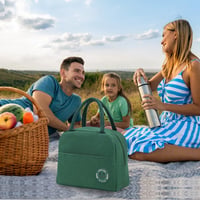 FONHREW Termotaška 6L Čierna Izolovaná taška na obed pre ženy Termotaška do práce do školy na piknik na cestovanie Malá taška na obed (Lunch Bag) 7