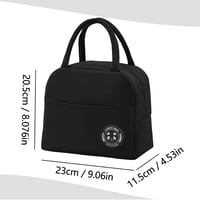 FONHREW Termotaška 6L Čierna Izolovaná taška na obed pre ženy Termotaška do práce do školy na piknik na cestovanie Malá taška na obed (Lunch Bag) 2