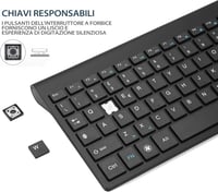 Fonicer 2.4GHz Wireless Ergonomikus Billentyűzet és Egér Szett PC Laptophoz 3