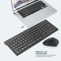 Fonicer 2.4GHz Wireless Ergonomikus Billentyűzet és Egér Szett PC Laptophoz 4