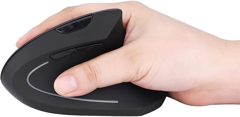 Fonicer 2.4GHz Wireless Ergonomikus Egér és Billentyűzet Szett Fekete