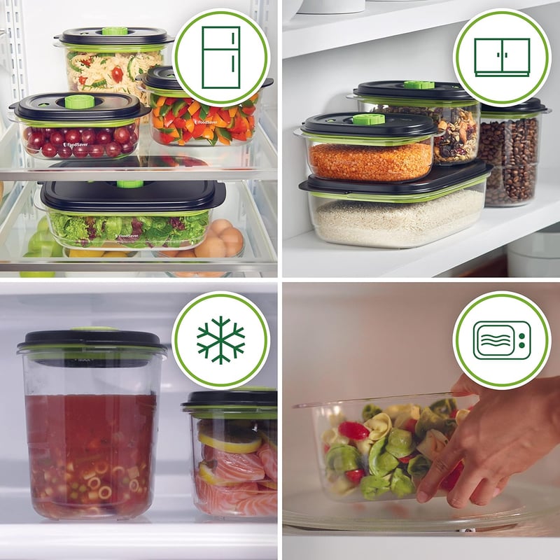 FoodSaver 2,3L vákuumtartály légmentesen záródó ételtárolóhoz BPA mentes