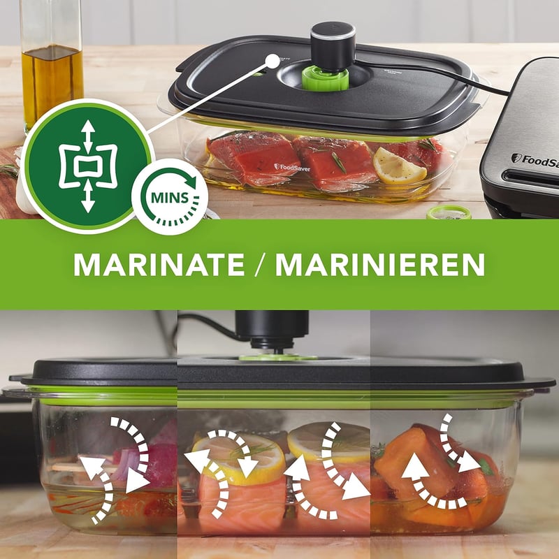 FoodSaver 2,3L vákuumtartály légmentesen záródó ételtárolóhoz BPA mentes
