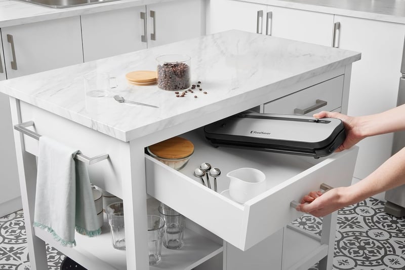 FoodSaver VS1290X vákuumozó gép - 5x hosszabb frissesség, 50% helytakarékos
