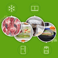 Sistem de vidare multifuncțional FoodSaver VS3190X cu aparat de vidare manual, 1 rolă de vidare, 4 pungi de vidare și 4 pungi cu fermoar, argintiu-negru 8