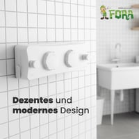 FORA Výsuvná nástenná šnúra na bielizeň 10 m - Dvojitá nerezová šnúra 2x5 m, uzamykateľný mechanizmus, max. 20 kg, úspora miesta, ABS telo 5