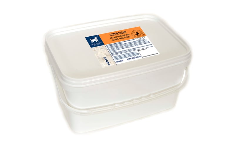 Forbury glycerínová mydlová hmota Transparent Pro 6 kg, bez SLS, priehľadný mydlový základ na tavenie
