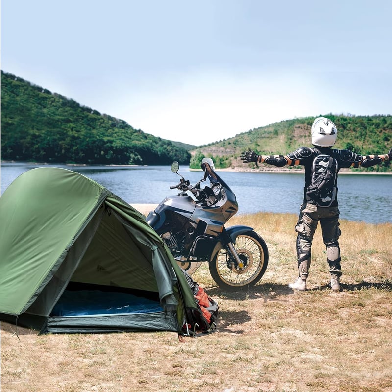 Forceatt 1 személyes ultralight sátor, vízálló kupola sátor gyors összeállítással - Dark Green-1 Person