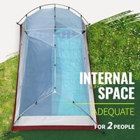 Forceatt 2-3 személyes kemping sátor, 2 ajtó, vízálló, szélálló, ultralight hátizsák sátor 5