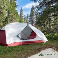 Forceatt 2-3 személyes kemping sátor, 2 ajtó, vízálló, szélálló, ultralight hátizsák sátor 7