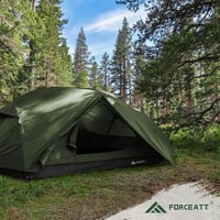 Forceatt 2-3 személyes sátor 2 ajtóval, vízálló és szélálló, ultrakönnyű hátizsák sátor - 2 people dark green 7