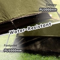 Forceatt 2-4 személyes vízálló kuppelsátor, ultrakönnyű, gyors felépítésű trekking sátor - 2 Person Green 3