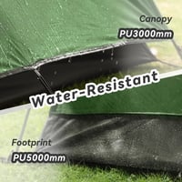 Forceatt 2-4 személyes vízálló kuppelsátor, ultrakönnyű, gyors felépítésű trekking sátor - 2 Person Dark Green 3