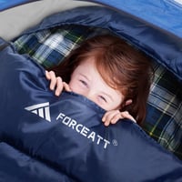 Sac de dormit Forceatt pentru adulți din flanel, 4 anotimpuri, hidrofug, -8°C - 15°C, pentru drumeții în interior și exterior pe timp de iarnă, ușor și călduros 6