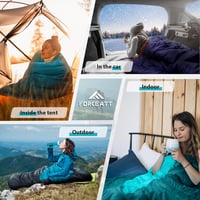 Forceatt 4 Évszakos Mumia Alvózsák -10°C-15°C Vízálló Ultralight Kempinghez 6