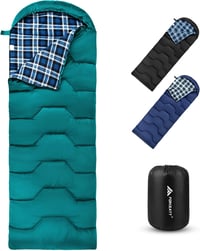 Sac de dormit de iarnă pentru adulți Forceatt -8°C -15°C, 4 anotimpuri, din flanel, impermeabil, ușor, pentru drumeții, camping și utilizare în interior sau exterior 1