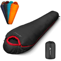 Forceatt spací vak pre dospelých a mládež, 3-4 sezónny, od 0°C do 20°C, vodoodolný, ľahký, priedušný, na kempovanie, cestovanie a outdoorové aktivity 1