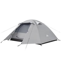 Forceatt kempingový stan pre 2 osoby, nepremokavý, ľahký kupolový stan na 3–4 ročné obdobia, rýchle postavenie, na trekking a outdoor, sivo-biely 1