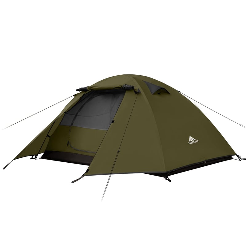 Kopulový stan Forceatt pre 2-4 osoby, nepremokavý PU3000mm, ľahký – zelený – 220x130x110 cm