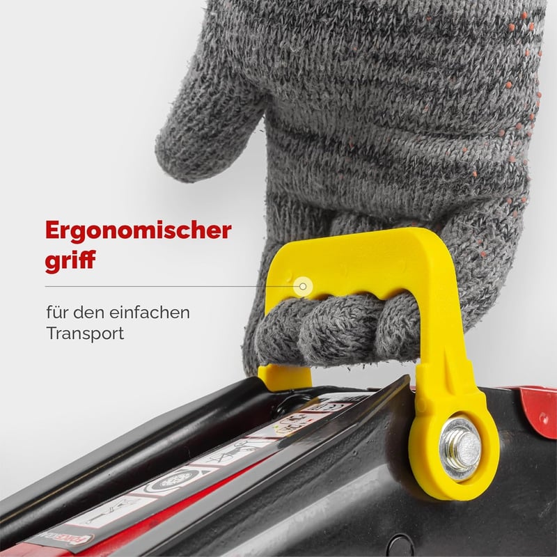 FORCEKRAFT Hidraulikus Emelő 2 Tonnás - Autóemelő 125-380 mm Emelési Magassággal, Kompakt Kocsi Emelő Szereléshez, 7,5 kg