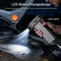 Elektrický vyfukovač prachu FORETOO 150 000 ot./min, bezuhlíkový motor, bez nabíjačky, s SOS LED svetlom, nastaviteľný, na počítač, pre domáce zvieratá a do auta 5
