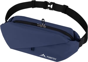 FORETOY Unisex torbica s držačem boce - Vodootporna crossbody torba za trčanje i planinarenje + 2 kom