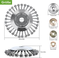 Forever Speed Fűnyíró fűkefe 8 hüvelyk 200 mm stabil és robusztus - 8 Zoll 2