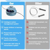 Foreverup Smart Jump Rope Bluetooth elektromos ugrókötél-gép LED kijelzővel, 1-10 fokozat - kék 6