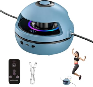 Foreverup Smart Jump Rope Bluetooth elektromos ugrókötél-gép LED kijelzővel, 1-10 fokozat - kék