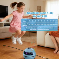 Foreverup Smart Jump Rope Bluetooth elektromos ugrókötél-gép LED kijelzővel, 1-10 fokozat - kék 4