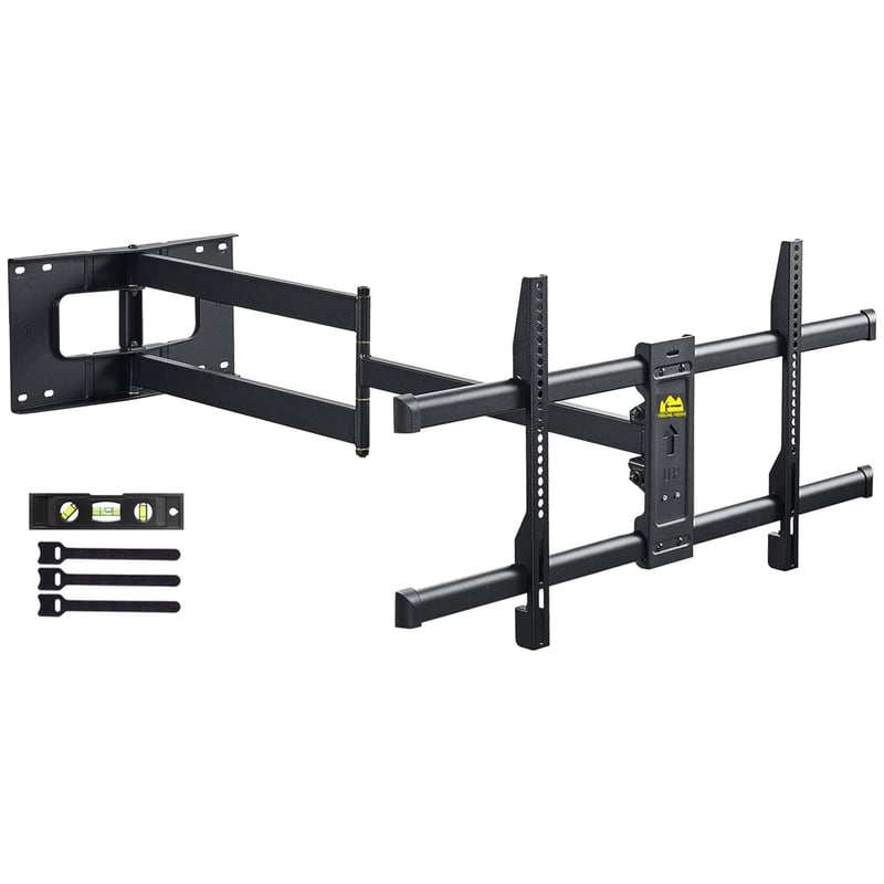 FORGING MOUNT Nagibni i okretni zidni nosač za TV ekrane 42-86", s iznimno dugom rukom od 109 cm, nosivosti 50 kg, za ravne/zakrivljene televizore, VE