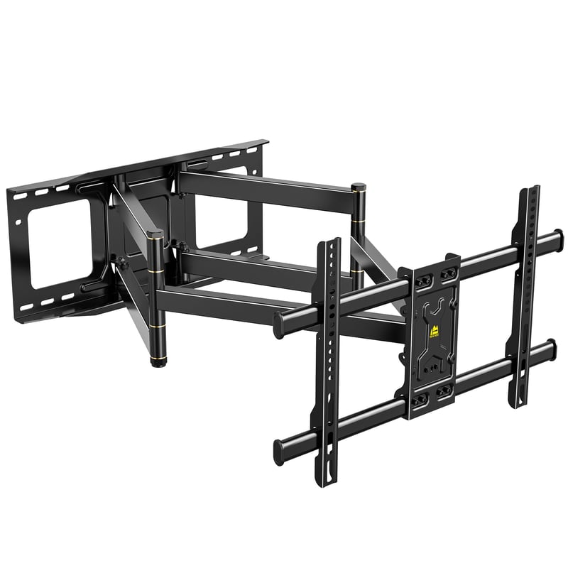 FORGING MOUNT TV Zidni Nosač 765 mm Dvostruki Ruka Konzola za 50-90 Inčne Ravne/Zakrivljene Televizore, Nosivost 75 kg, Okretni, Nagibni