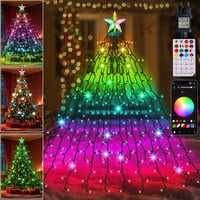 Forlivese 266 LED RGB okos karácsonyfa lámpa app vezérléssel, időzítővel és zenei szinkronizációval 1