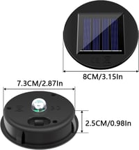 Forlivese 2db Napelemes Lámpa Alkatrész 8cm 8 Lumen Meleg Fehér LED Vízálló Kerti Világítás Fedél Csere Modul 8 Órás Üzemidővel Teraszra Ker 2