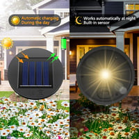 Forlivese 2db Napelemes Lámpa Alkatrész 8cm 8 Lumen Meleg Fehér LED Vízálló Kerti Világítás Fedél Csere Modul 8 Órás Üzemidővel Teraszra Ker 4