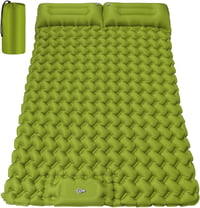FORRINX Önfelfújó Kétszemélyes Kempingmatrac 200x130 cm - Ultrakönnyű Vízálló Matrac Beépített Párnával, Túrázáshoz, Sátrazáshoz 1