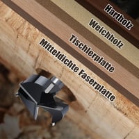 Forstner fúrófej fához 42 mm, 92 mm hossz, kerek szár 5