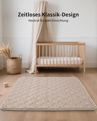 Fortella Összehajtható Játszószőnyeg 120x120 cm, Vastag Csúszásmentes Baba Crawling Mat Szivacsos 8