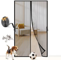 FORTRY Mágneses Szúnyogháló Ajtóra 100x210cm Ragasztós Telepítés Nélkül Fúrás 1