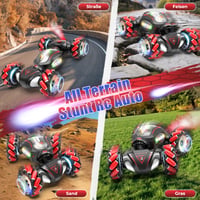 Fosgoit diaľkovo ovládané auto pre chlapcov od 6 do 12 rokov, RC driftovacie auto s funkciou striekania, LED svetlami, 2.4 GHz pohonom 4WD, ovládaním gestami, na Vianoce 2