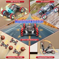 Fosgoit diaľkovo ovládané auto pre chlapcov od 6 do 12 rokov, RC driftovacie auto s funkciou striekania, LED svetlami, 2.4 GHz pohonom 4WD, ovládaním gestami, na Vianoce 4