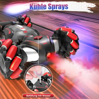 Fosgoit diaľkovo ovládané auto pre chlapcov od 6 do 12 rokov, RC driftovacie auto s funkciou striekania, LED svetlami, 2.4 GHz pohonom 4WD, ovládaním gestami, na Vianoce 5