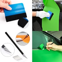 FOSHIO Autófilm Szerelő Készlet Csíkozóval, Kaparóval és Knifeless Tape-pel 2