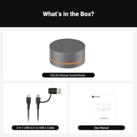 Controler de volum Bluetooth Fosi Audio VOL20, buton multimedia USB pentru boxe de gaming PC, personalizare lumini RGB cu buton multifuncțional 9