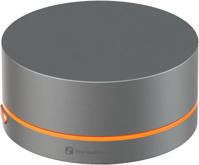 Controler de volum Bluetooth Fosi Audio VOL20, buton multimedia USB pentru boxe de gaming PC, personalizare lumini RGB cu buton multifuncțional