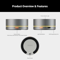 Controler de volum Bluetooth Fosi Audio VOL20, buton multimedia USB pentru boxe de gaming PC, personalizare lumini RGB cu buton multifuncțional 8
