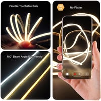 Fosingut COB LED szalag 3m USB 5V természetes fehér 4000K önragasztó konyha TV 3